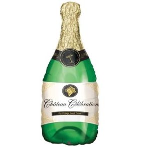 Folieballon champagne flaske 86 cm.