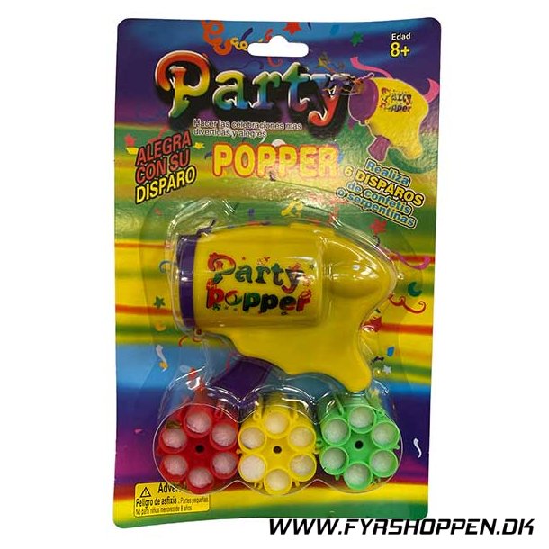 Konfettipistol med patroner