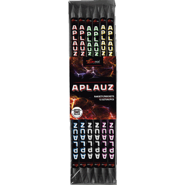 Aplauz raketter 12 stk. Piromax