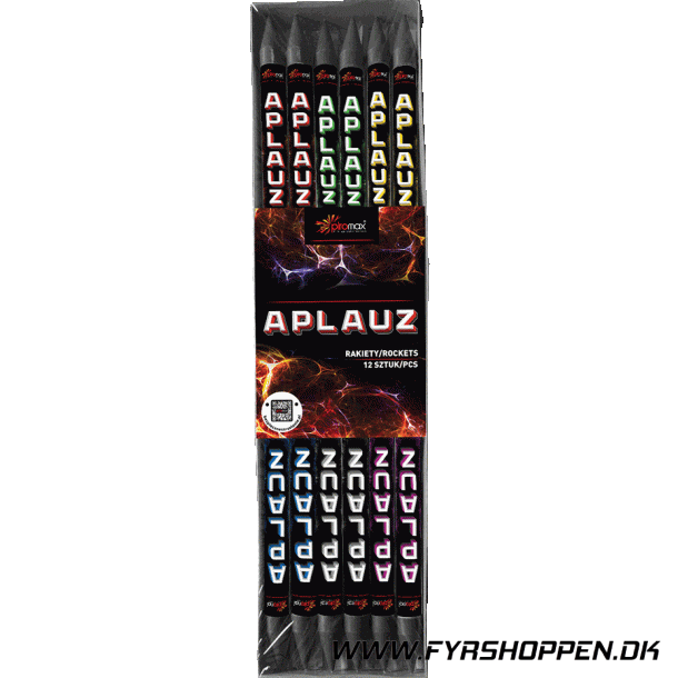 Aplauz 12 stk raketter Piomax