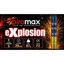 PXO201 2 stk. 5 skuds bomber�r Piromax