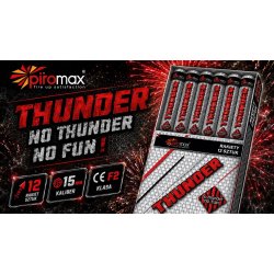 Thunder salutraketter 12 stk. Piromax