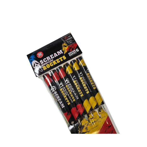 Scream 6 stk. raktter Piromax 🎉 Hit Produkt 🎉